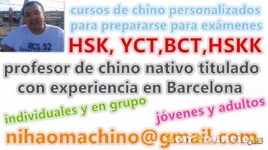 clases de chino en Barcelona profe nativo titulado